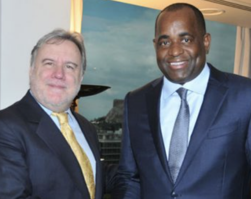 PM Roosevelt Skerrit Meeting with Mr. Giorgos Katrougalos (Jan 27th, 2017)