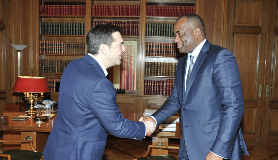Dominica’s PM Roosevelt Skerrit met with Greece’s PM Alexis Tsipras