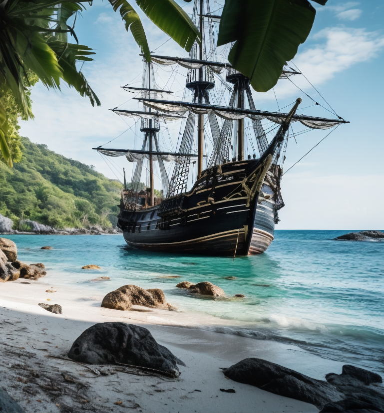 pirate-ship-sailing-sea